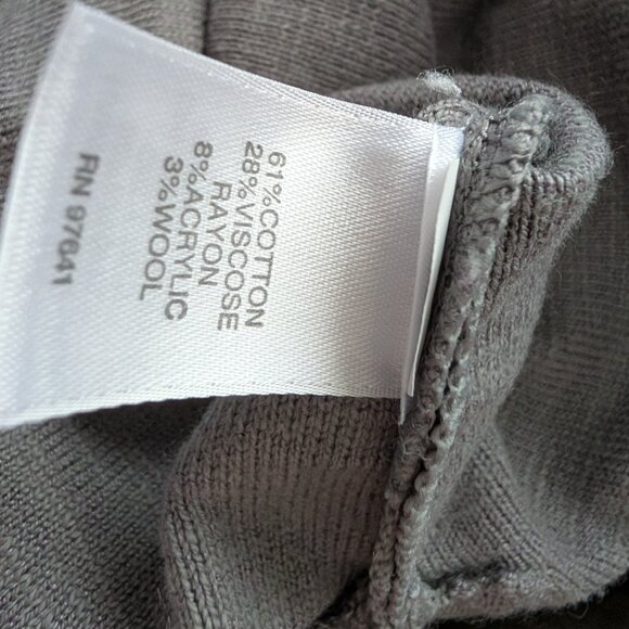 J. Jill Womens XL Gray Floral Long Sleeves Wool Blend Pullover Sweater NWT - Picture 9 of 9